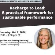 Recharge to Lead: A practical framework for sustainable performance